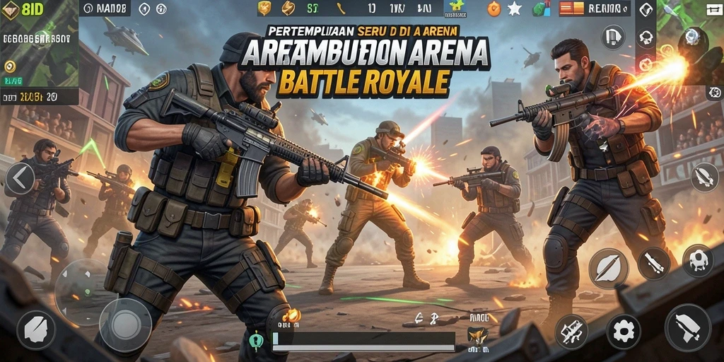 Tangkapan layar utama dari gameplay 8ID yang intens dan mendebarkan.