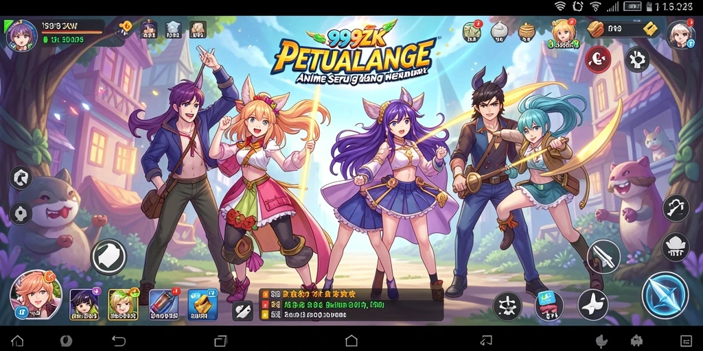 Screenshot dari gameplay <strong>999ZK</strong> menampilkan karakter anime yang beraksi dalam pertarungan seru.