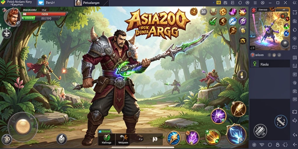 Tampilan gameplay ARPG yang epik dan mendebarkan.