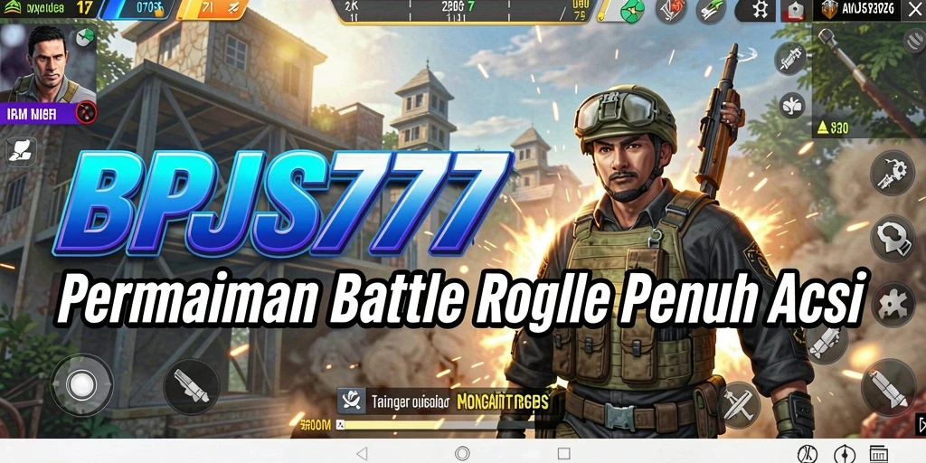 Tampilan aksi mendebarkan dari game BPJS777 Battle Royale.