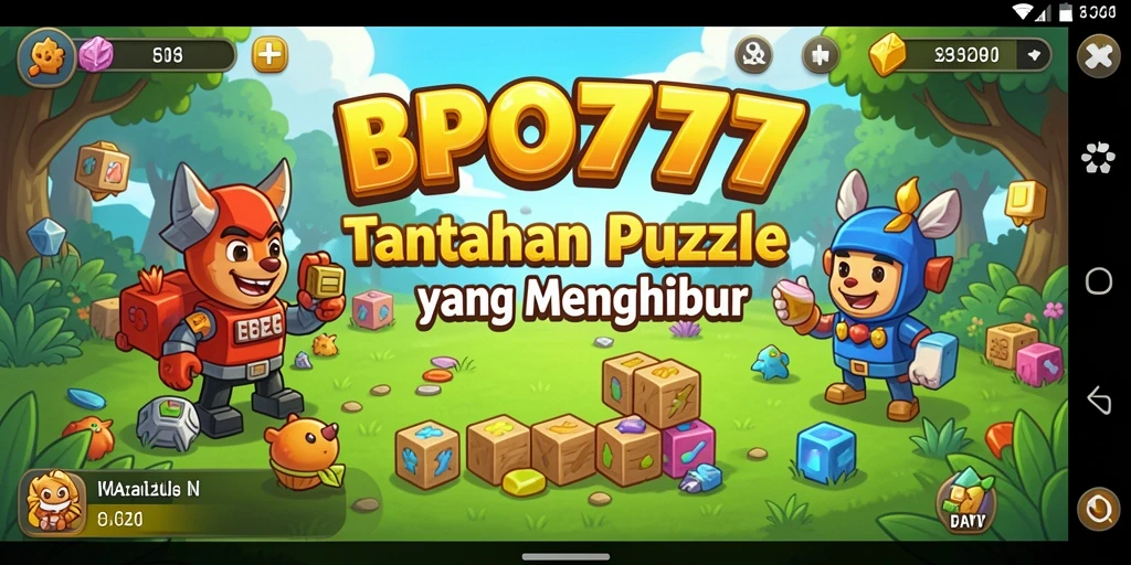 Tampilan gameplay BPO777 menampilkan beragam teka-teki Puzzle yang menantang.