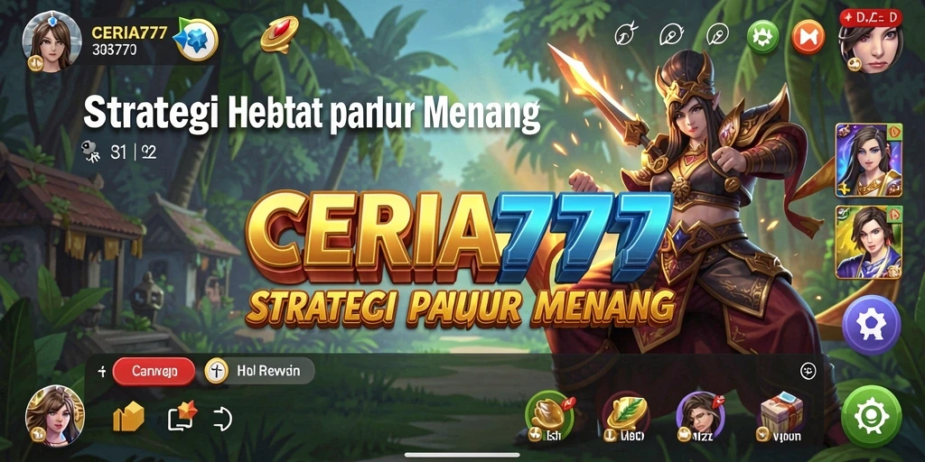 Tangkapan layar CERIA777 menunjukkan aksi strategis mendebarkan dari gameplay.