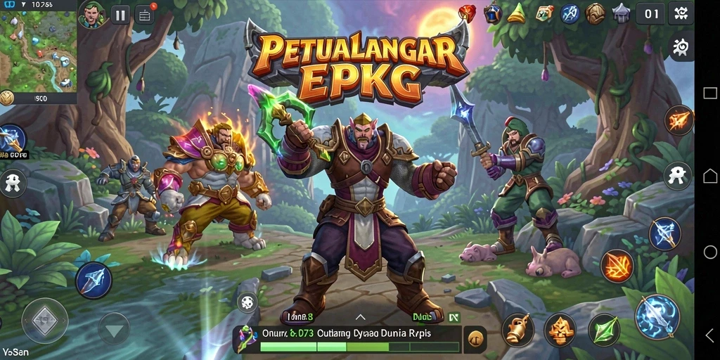 Tangkapan layar D73 menampilkan aksi pertempuran yang intens.