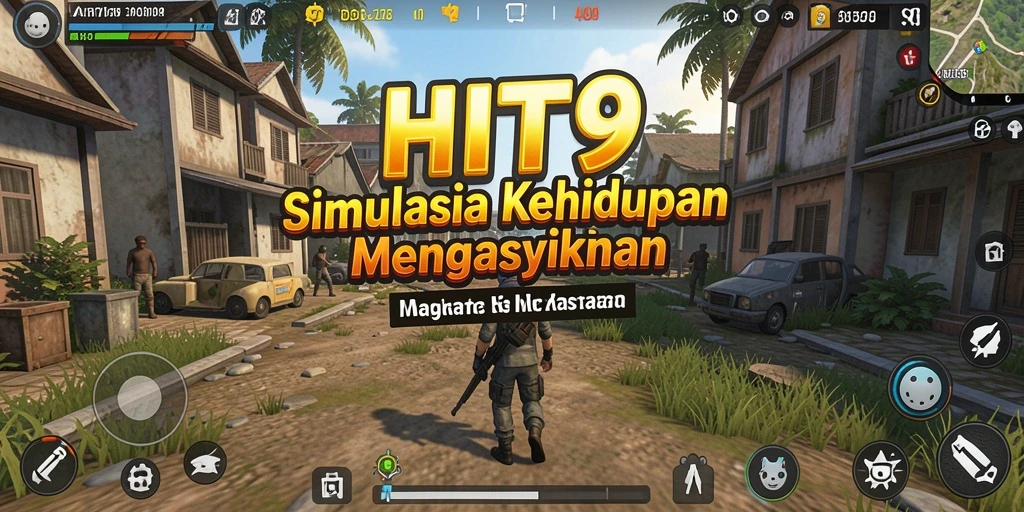 Tampilan gameplay menarik dari HIT9 yang menampilkan karakter dan lingkungan simulasi.