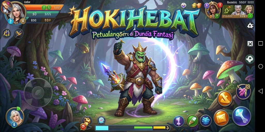 Tangkapan layar gameplay HOKIHEBAT menunjukkan petualangan seru dan grafis memukau.