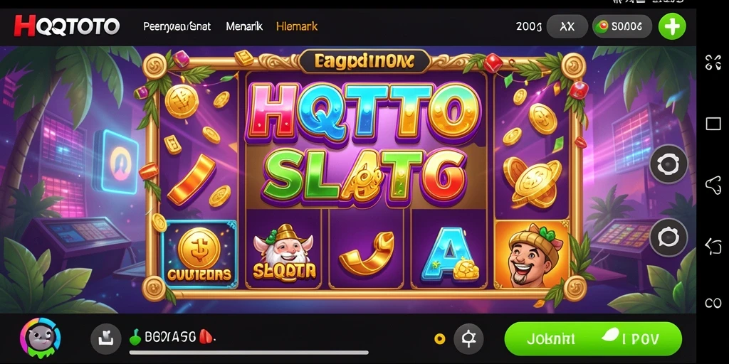 Tampilan menarik dari HQTOTO yang memperlihatkan gameplay Slot yang seru.