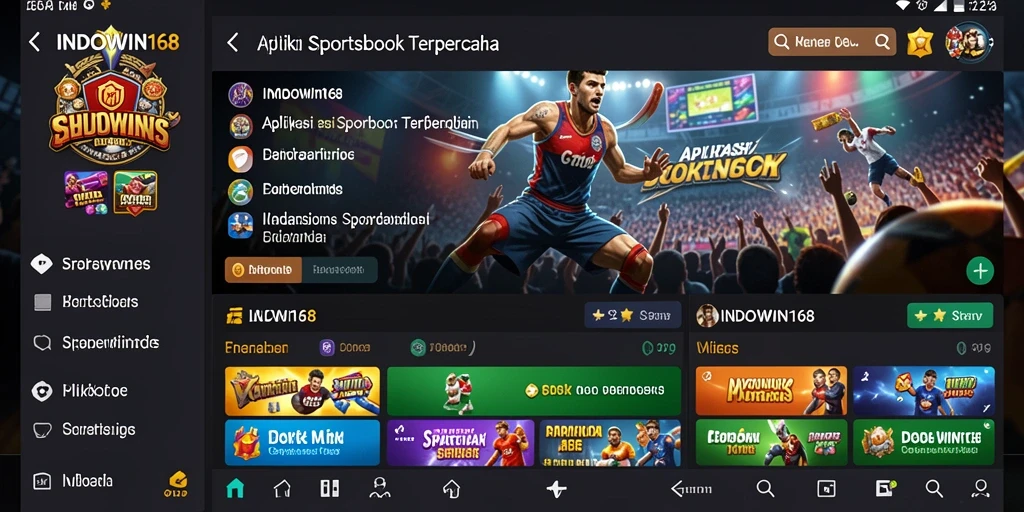 Tampilan utama gameplay Sportsbook INDOWIN168 yang menarik dan interaktif.