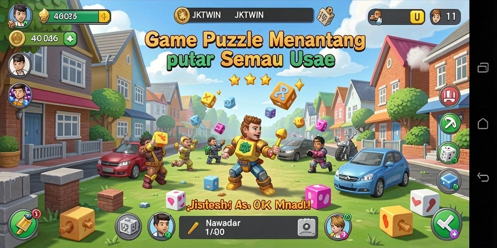 Tampilan gameplay JKTWIN yang menarik dan menantang.