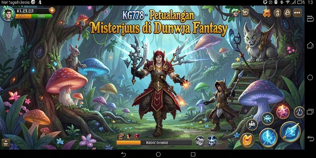 Tampilan gameplay KG778 yang seru dan menarik di tengah petualangan fantasi.
