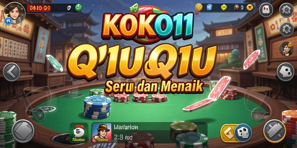 Tampilan menarik gameplay QiuQiu KOKO11 dengan keseruan tinggi.