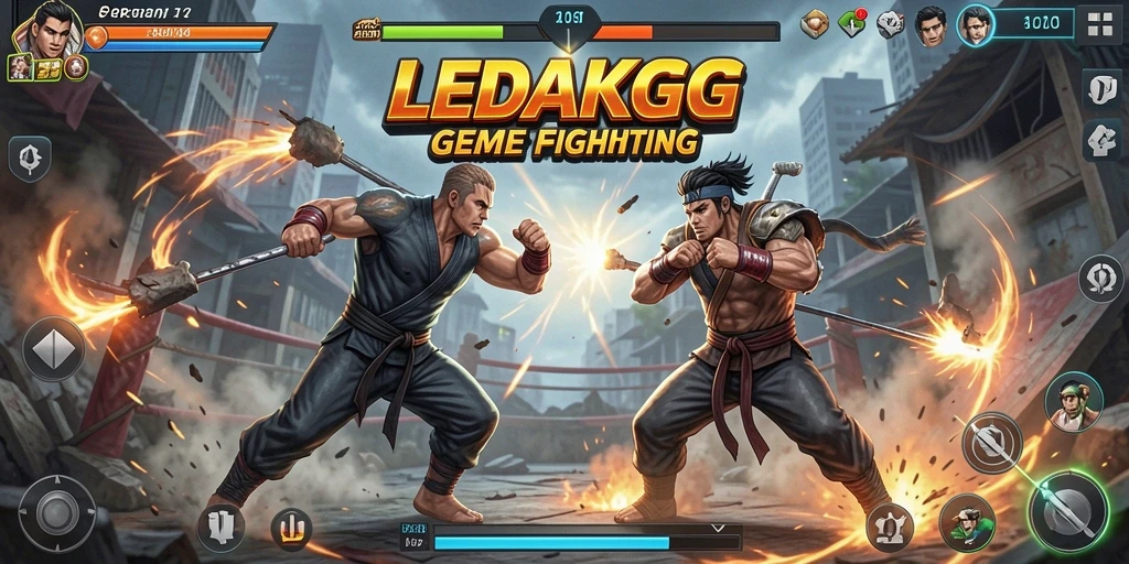 Gameplay seru LEDAKGG dengan karakter Fighting yang menarik.