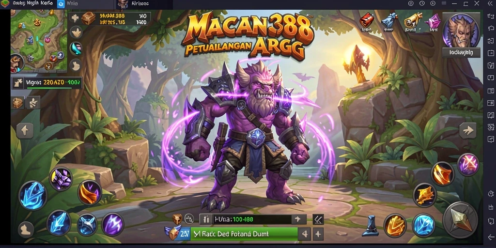 Tampilan gameplay menarik dari MACAN388 dalam misi ARPG.