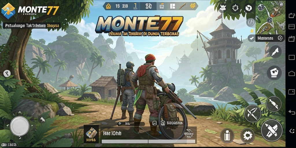 Tampilan gameplay <strong>MONTE77</strong> yang menakjubkan dalam dunia terbuka.