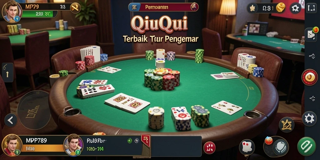 Tampilan gameplay seru dalam permainan QiuQiu MVP789.