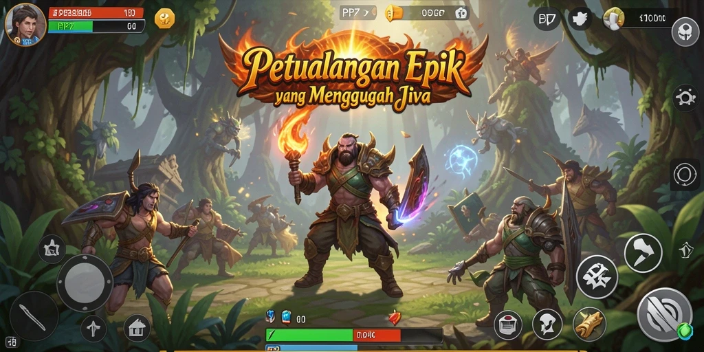 Tampilan gameplay PP7 yang mendebarkan dan penuh aksi petualangan.