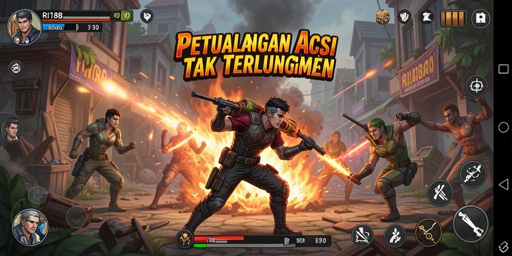 Tangkapan layar gameplay seru dari RI188 yang penuh aksi.