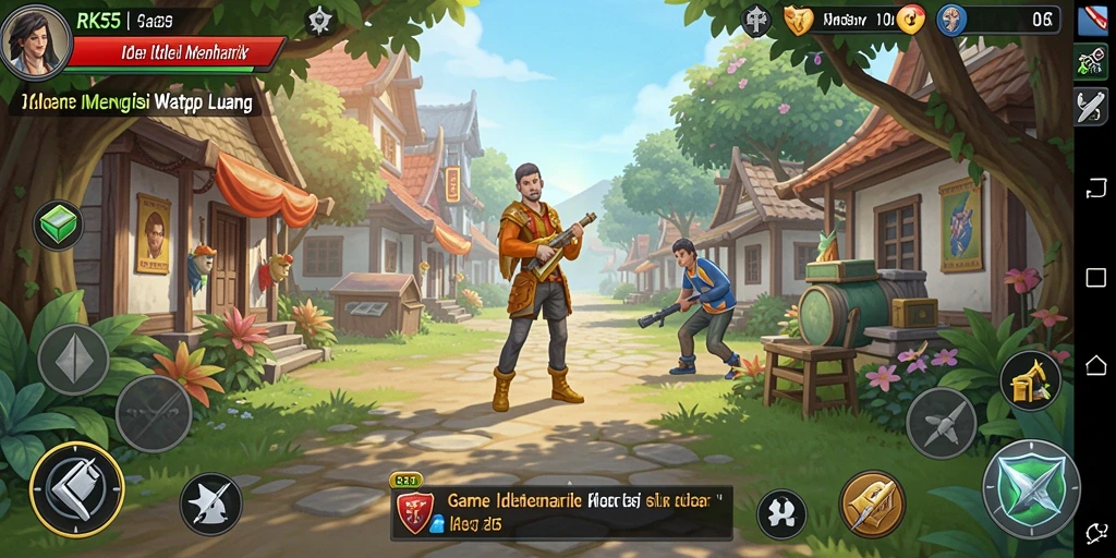 Screenshot dari gameplay RK55 yang menampilkan keseruan bermain Idle.
