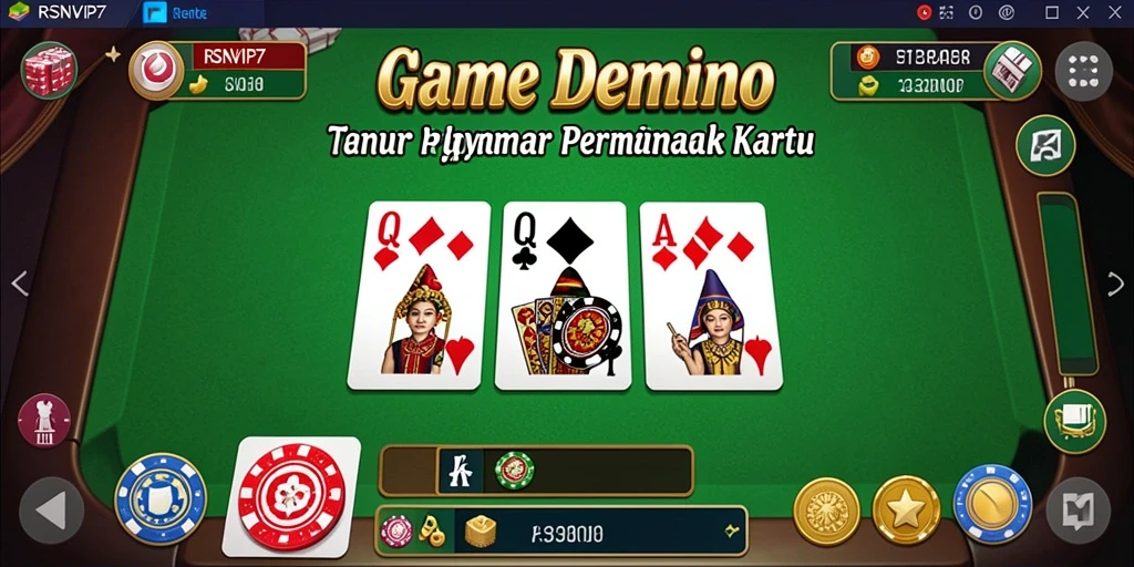 Tampilan gameplay seru permainan Domino di RSNVIP7.