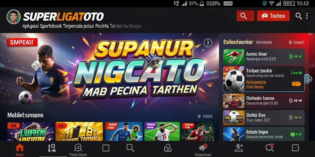 Tampilan gameplay SUPERLIGATOTO yang menarik dan interaktif.