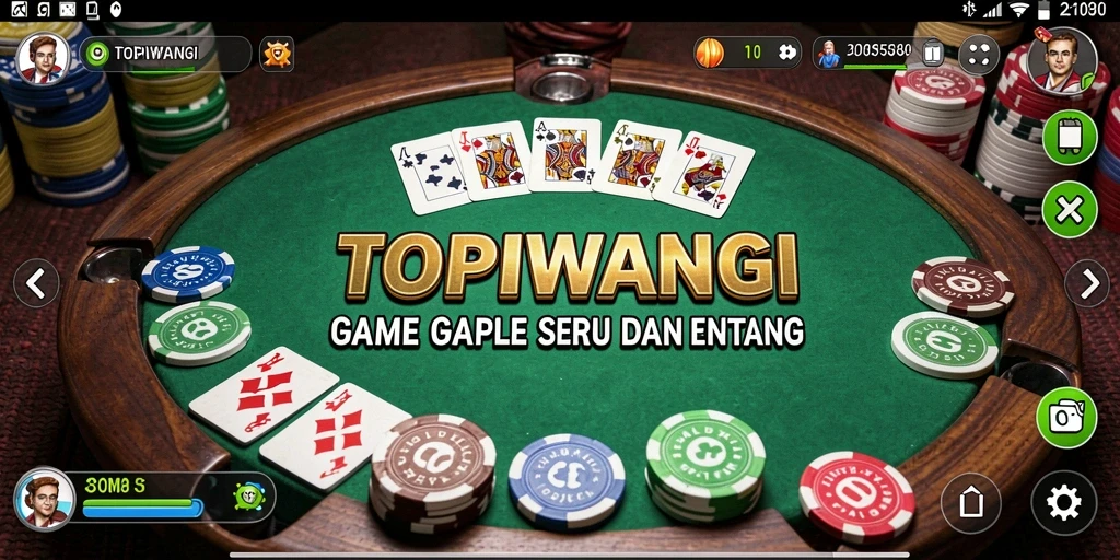Tampilan gameplay Gaple yang seru dan interaktif.