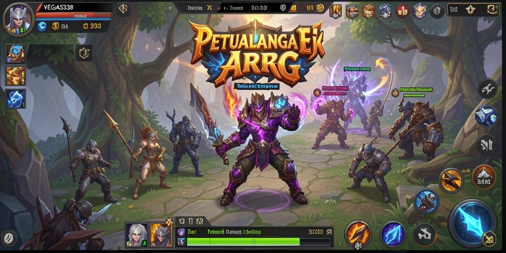 Tampilan menakjubkan dari gameplay ARPG VEGAS338 yang penuh aksi.